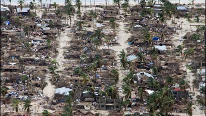 Mozambique quedó con pueblos enteros en el suelo