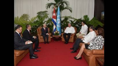 Recibió Díaz-Canel al Director General del Organismo Internacional de la Energía Atómica