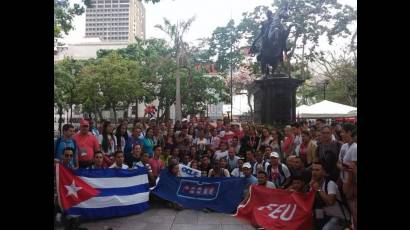 Delegación cubana en Congreso Latinoamericano y Caribeño de Estudiantes