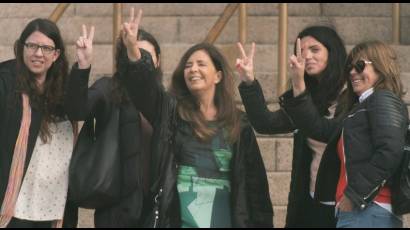 Apoyo  a Cristina Kirchner  en Comodoro Py