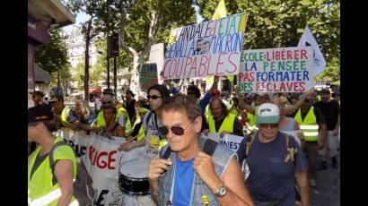 Nuevas manifestaciones de Chalecos Amarillos