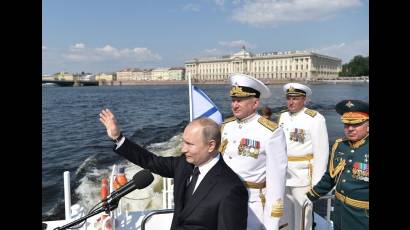Vladímir Putin en San Petersburgo