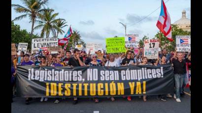 Manifestación en Puerto Rico