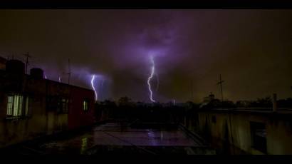 Tormenta eléctrica en La Habana