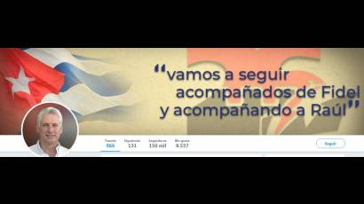 Presidente cubano en Twitter