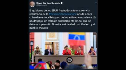 Califica Cuba de ensañamiento brutal medidas de EEUU contra Venezuela