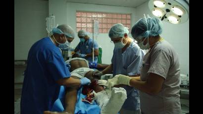 Brigada médica cubana en Haití, cuando ocurrió el terremoto en el 2010