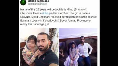 Las fotos y el video de la boda de una niña en Irán se hicieron virales