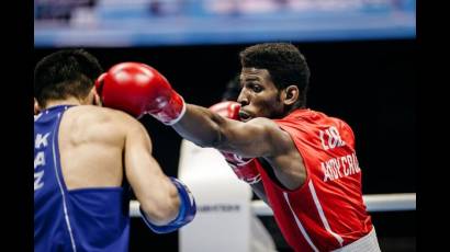 El ligero welte Andy Cruz en el Campeonato Mundial de Boxeo