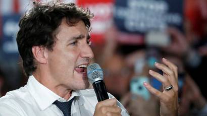 El primer ministro de Canadá, Justin Trudeau