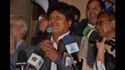 El domingo el Evo Morales dijo estar confiado en el voto de las zonas rurales