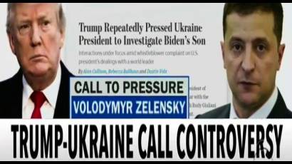 Trump y su homólogo ucraniano Vladímir Zelenski