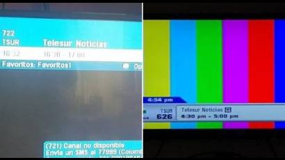 TeleSUR denuncia el retiro de su señal televisiva