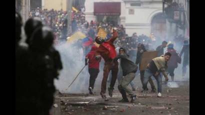 Protestas en Ecuador