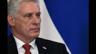 Cuban President Miguel Diaz-Canel