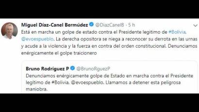 Presidente cubano en Twitter