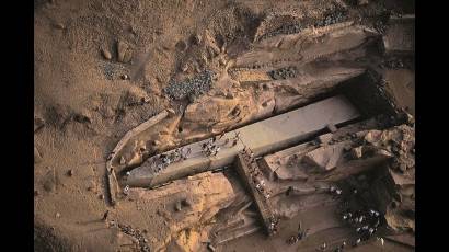 Obelisco inacabado de Asuán, en Egipto