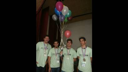 Equipo UH++, ganador de la Final Caribeña
