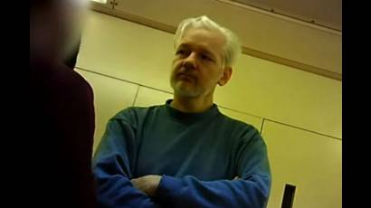 Assange en la prisión de máxima seguridad de Belmarsh