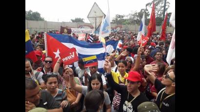 Marcha estudiantil en Caracas