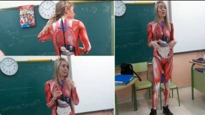 Una maestra española se hace viral