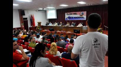 Pleno del Comité Nacional de la Unión de Jóvenes Comunistas (UJC)