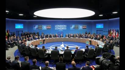 Vista general de la reunión de la OTAN en Londres