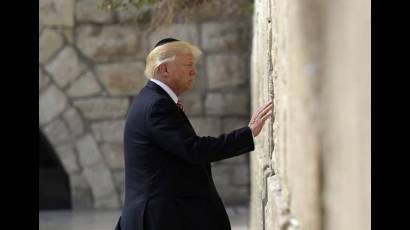Trump en el Muro de las Lamentaciones de los judíos