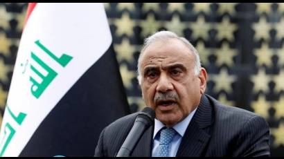 Primer ministro iraquí, Adel Abdul Mahdi