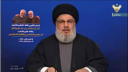 Secretario general de Hizbulah, Hassan Nasrallah