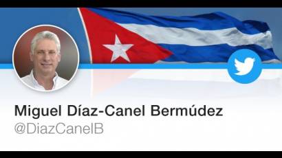 Twitter oficial del Presidente cubano Miguel Díaz-Canel Bermúdez