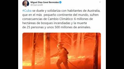 Cuenta oficial del Presidente cubano Miguel Díaz-Canel Bermúdez