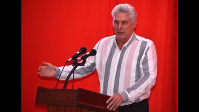 Presidente cubano Miguel Díaz-Canel Bermúdez