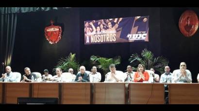 Asamblea de balanace 11no Congreso de la UJC en Villa Clara