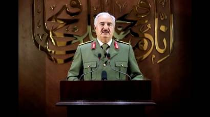 Jefe del Ejército Nacional Libio, Jalifa Haftar