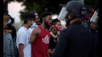 Protestas en Mineápolis, en el estado de Minnesota.
