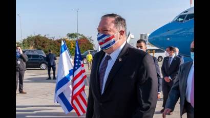 Mike Pompeo, llegó este miércoles a Israel