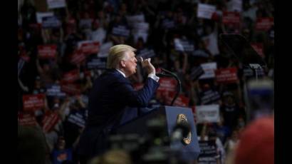 Donald Trump, en un acto de campaña en Tulsa, Oklahoma