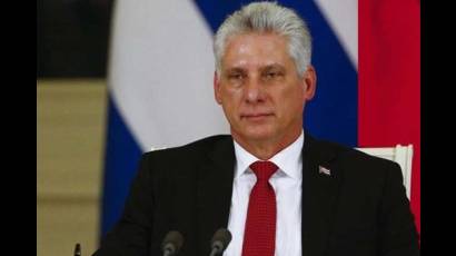 Presidente cubano Miguel Díaz-Canel Bermúdez