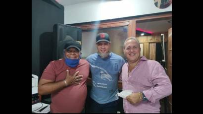 Waldo Mendoza, Israel Rojas y Pepe López.