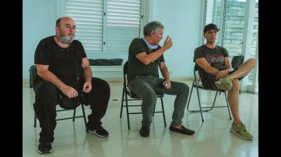 Carlos Díaz, Reynaldo Montero y Raúl Martín