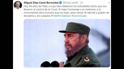 Controlar Covid-19 es mejor homenaje a Fidel Castro