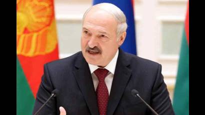 El reelecto presidente de Belarús Alexander Lukashenko