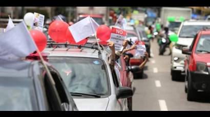 Las protestas fueron pacíficas y tuvieron lugar en varias ciudades del país