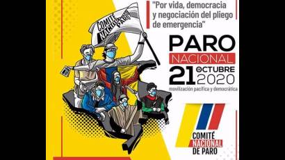 Jornada de paro nacional en Colombia