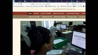 En el sitio web de la Gaceta Oficial de la República