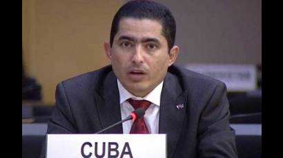 El diplomático cubano Lester Delgado