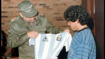 Maradona y Fidel