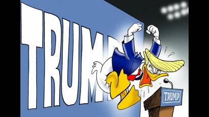 Donald Trump, el presidente saliente de Estados Unidos.