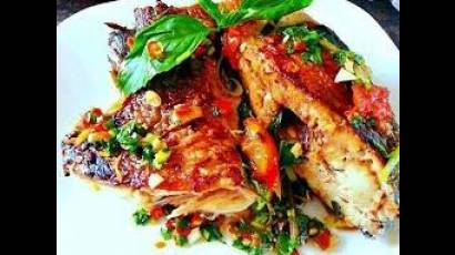 Receta de cocina con tilapia roja
